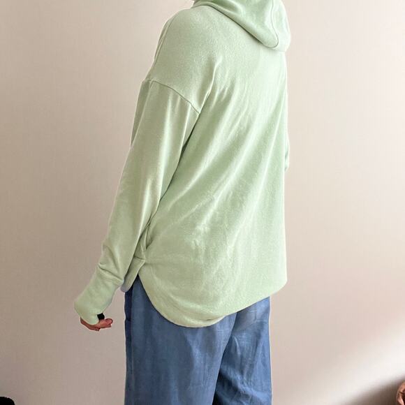 Sweaty Betty Mock Neck Fleece Hoodie Mint Green Size 4 / 6 (Small) - Picture 12 of 15